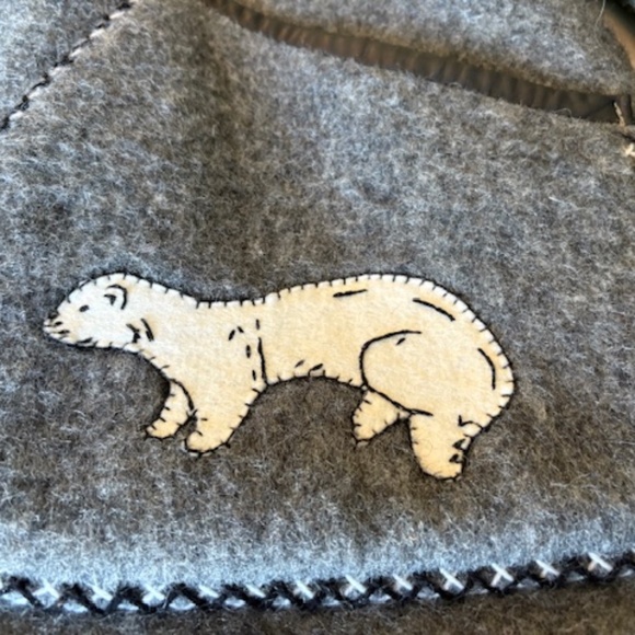 JAMES BAY authentic vintage sz 16 (XL) Women's inuit wool parka gray - Picture 9 of 16